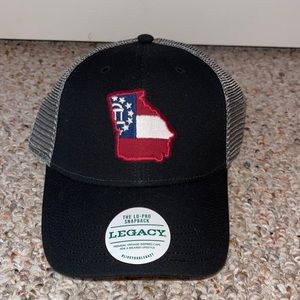 Mens Legacy Hat! Never Worn! State of Georgia detail!